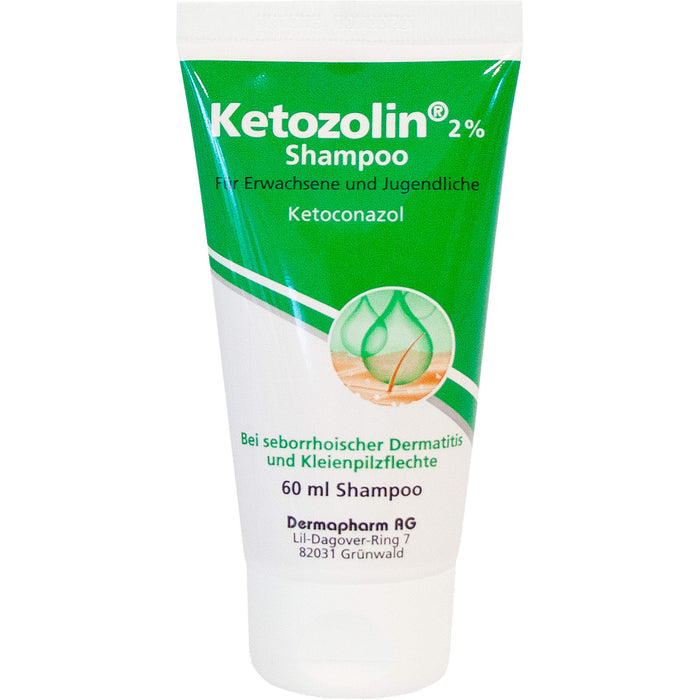 Ketozolin 2% Shampoo bei seborrhoischer Dermatitis, 60 ml Shampoo