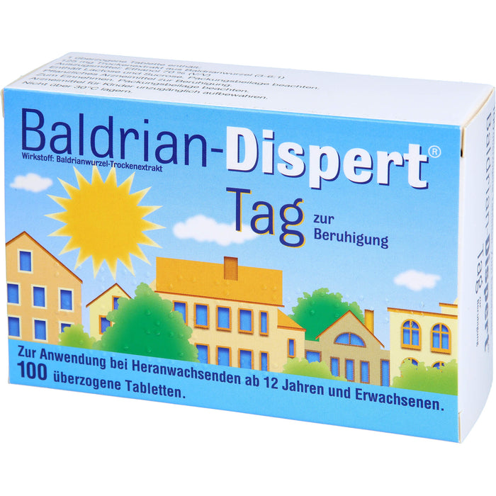 Baldrian-Dispert Tag überzogene Tabletten zur Beruhigung, 100 pcs. Tablets