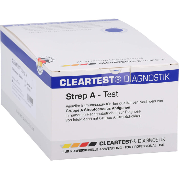 Cleartest Diagnostic Strep-A Test, 20 pc Test