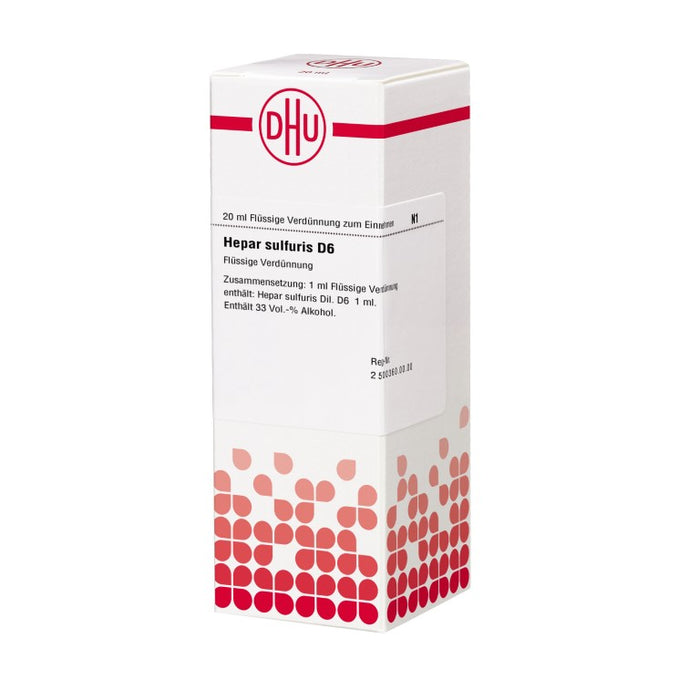 DHU Hepar sulfuris D6 Dilution, 20 ml Lösung