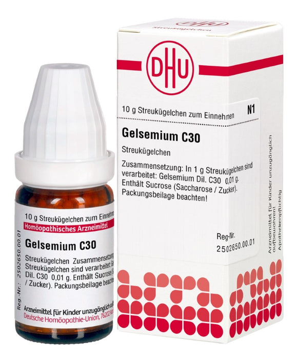 DHU Gelsemium C30 Streukügelchen, 10 g Globuli