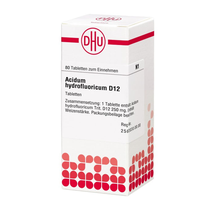 DHU Acidum hydrofluoricum D12 Tabletten, 80 pc Tablettes