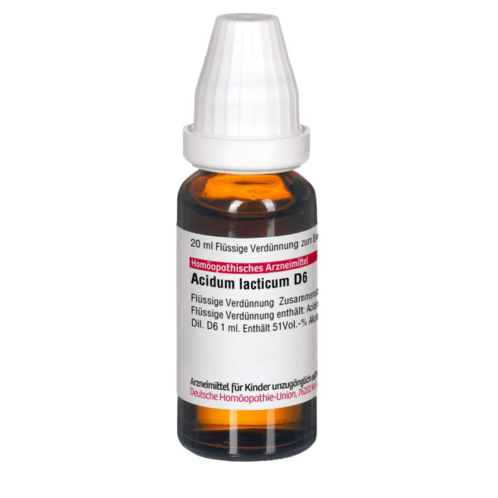 DHU Acidum lacticum D6 Dilution, 20 ml Lösung