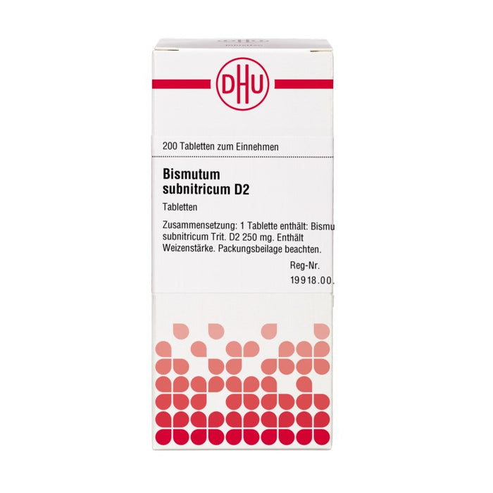 DHU Bismutum subnitricum D2 Tabletten, 200 St. Tabletten