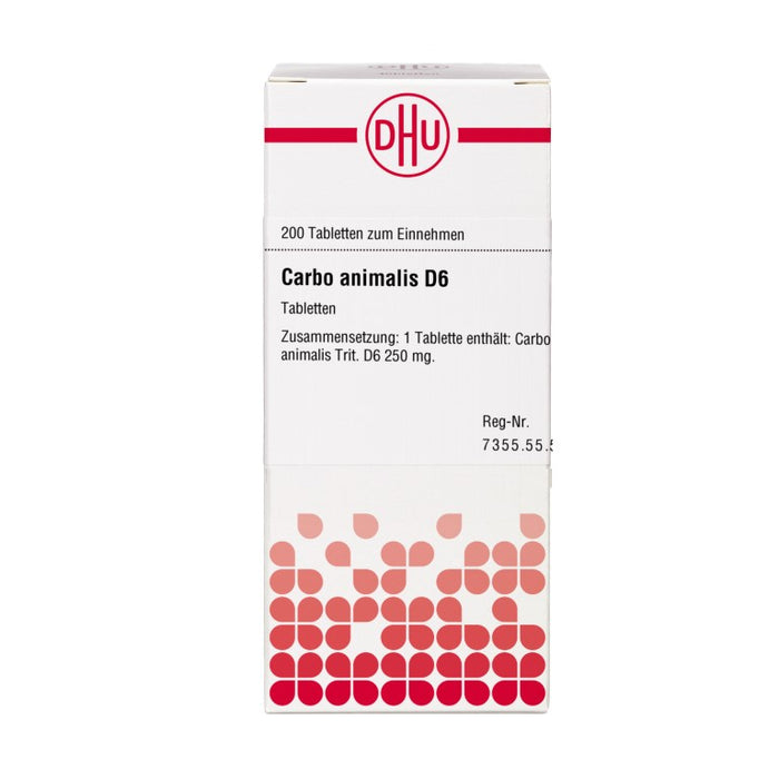 DHU Carbo animalis D6 Tabletten, 200 St. Tabletten