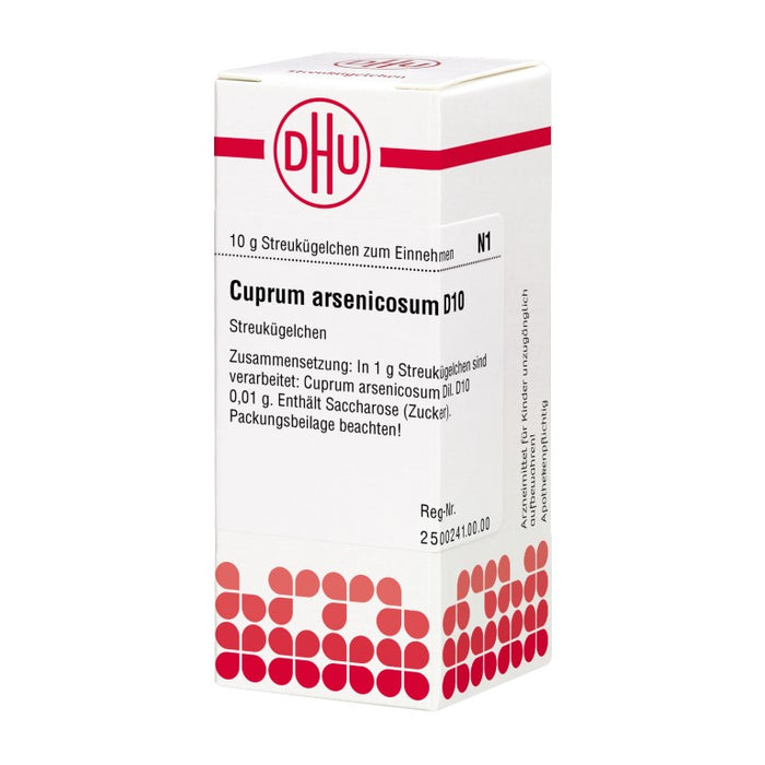 Cuprum arsenicosum D10 DHU Globuli, 10 g Globuli