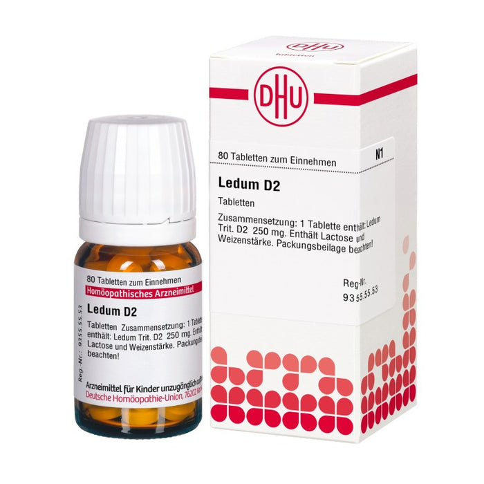 DHU Ledum D2 Tabletten, 80 St. Tabletten