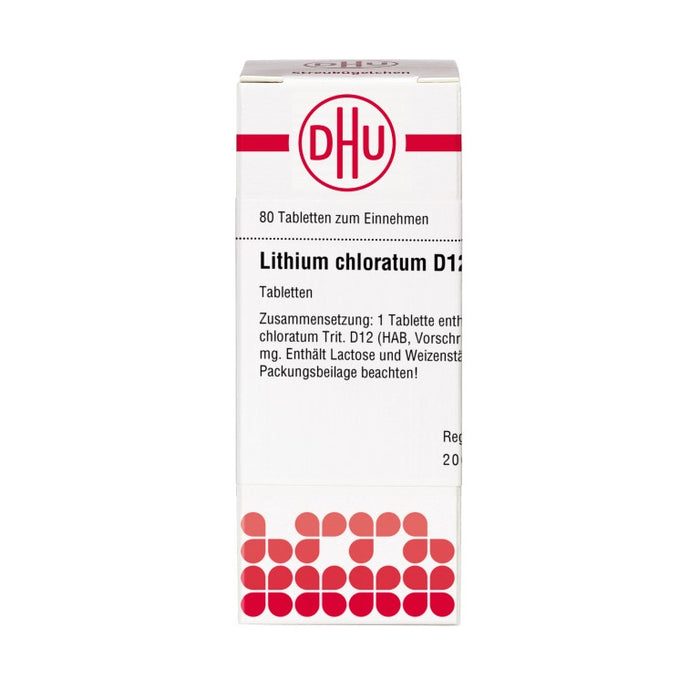 DHU Lithium chloratum D12 Tabletten, 80 St. Tabletten