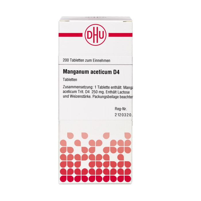 Manganum aceticum D4 DHU Tabletten, 200 St. Tabletten