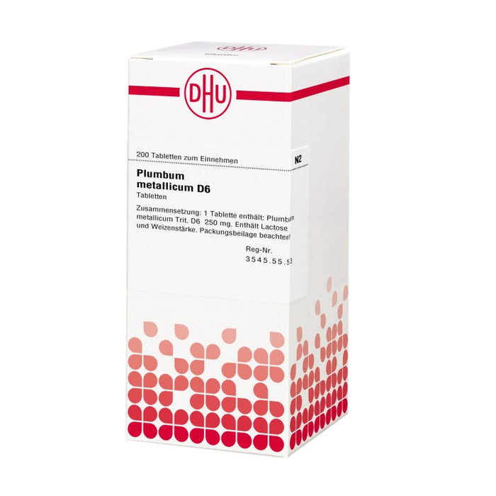 DHU Plumbum metallicum D6 Tabletten, 200 St. Tabletten