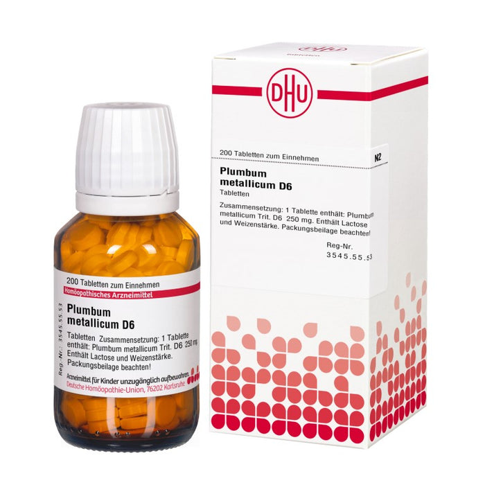 DHU Plumbum metallicum D6 Tabletten, 200 St. Tabletten