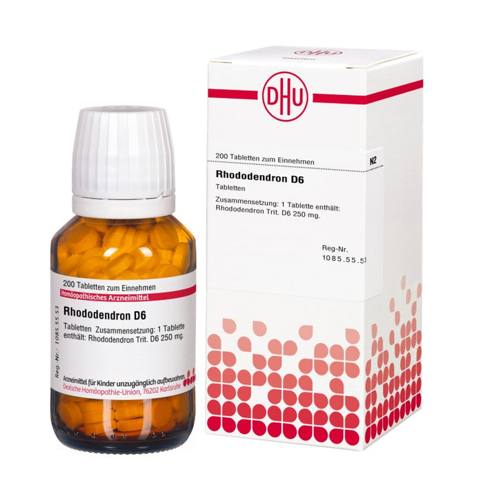 DHU Rhododendron D6 Tabletten, 200 pc Tablettes