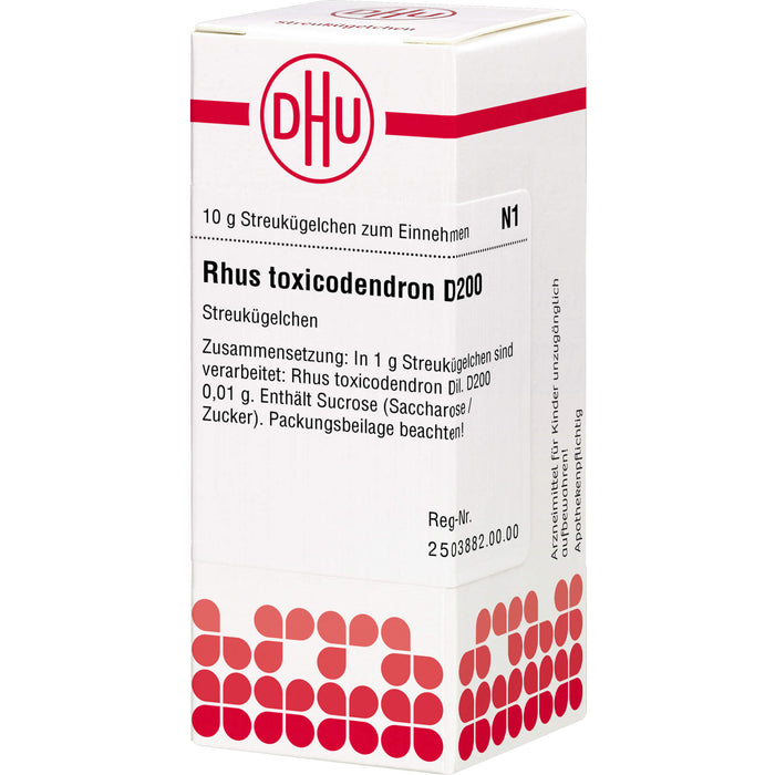 DHU Rhus toxicodendron D200 Streukügelchen, 10 g Globules