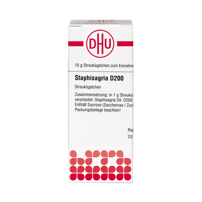 DHU Staphisagria D200 Streukügelchen, 10 g Globuli