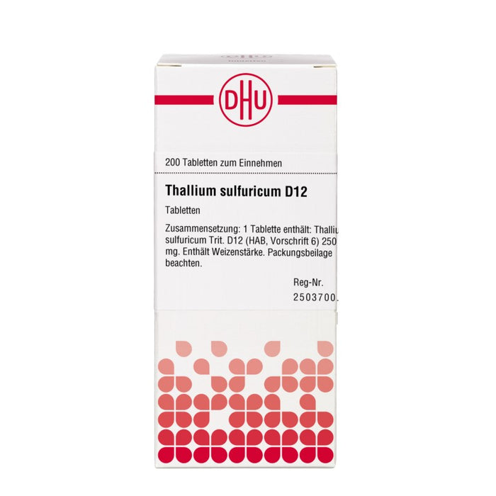 Thallium sulfuricum D12 DHU Tabletten, 200 St. Tabletten