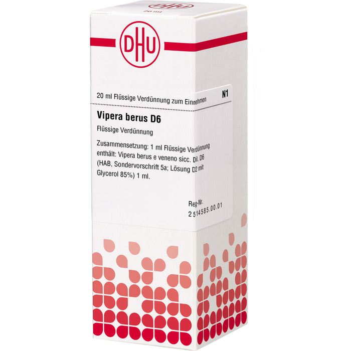 DHU Vipera berus D6 Dilution, 20 ml Lösung