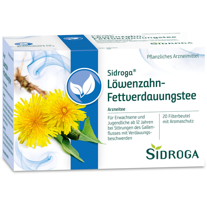 Sidroga Löwenzahn-Fettverdauungstee für den Gallenfluss, 20 pcs. Filter bag