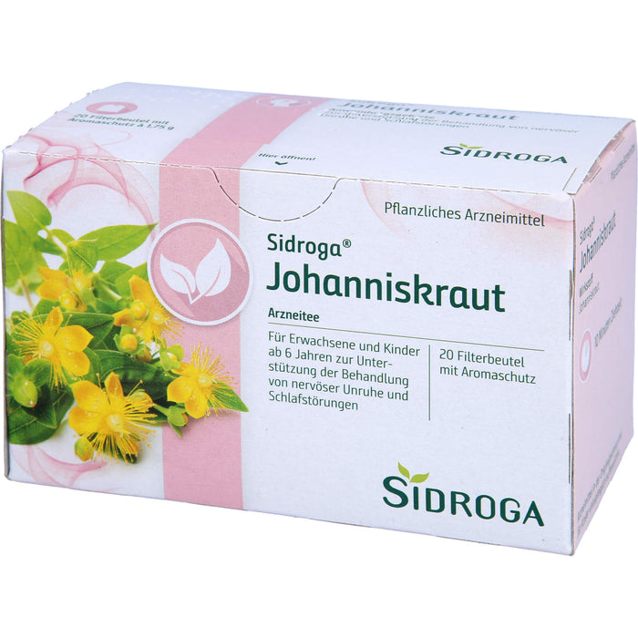 Sidroga Johanniskraut Arzneitee bei nervöser Unruhe, 20 pcs. Filter bag