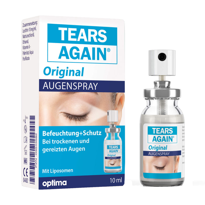 TEARS AGAIN Augenspray, zur verbesserten Befeuchtung der Augen und Augenlider, 10 ml Lösung