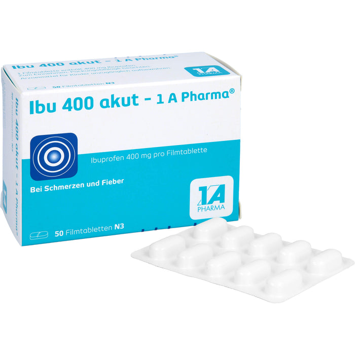 Ibu 400 akut - 1 A Pharma Filmtabletten, 50 St. Tabletten