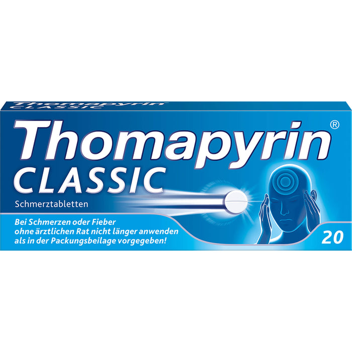 Thomapyrin classic Schmerztabletten Original von Sanofi-Aventis, 20 pcs. Tablets