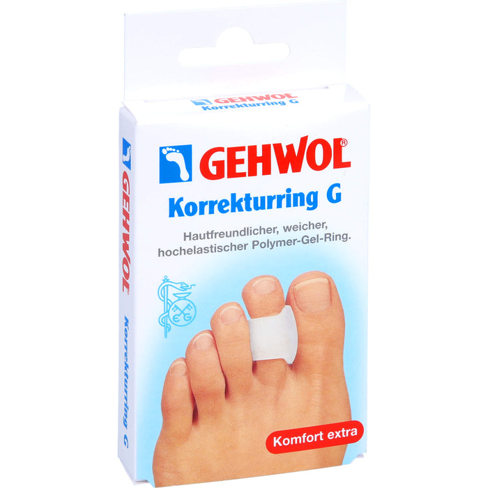 GEHWOL hautfreundlicher, weicher hochelastischer Polymer-Gel Korrekturring G, 3 pcs. Patch