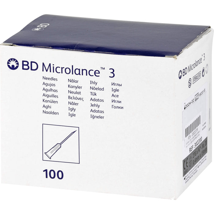 BD MICROLANCE 27g KAN 3/4, 100 St KAN