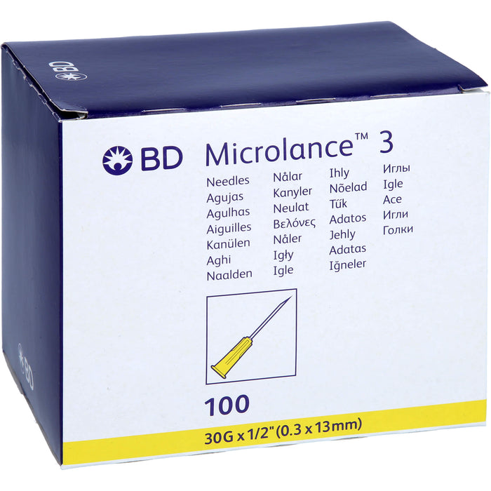 BD Microlance 3 Sonderkanülen 30 G 1/2 0,3 x 13 mm, 100 pc Aiguilles