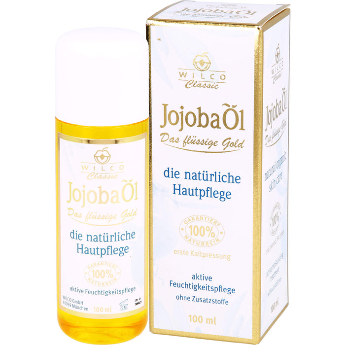 WILCO Jojoba Öl aktive Feuchtigkeitspflege, 100 ml Öl