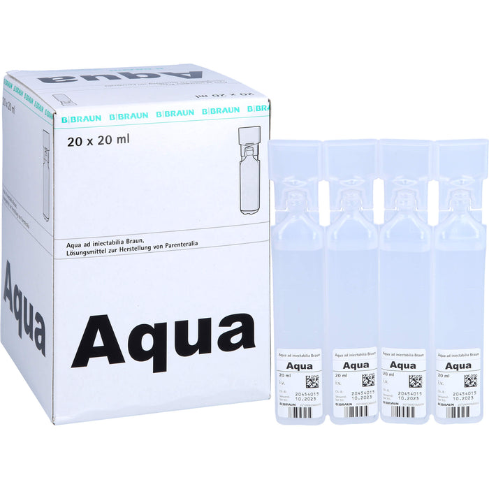 BRAUN Aqua ad injectabilia Ampullen, 20 pc Ampoules