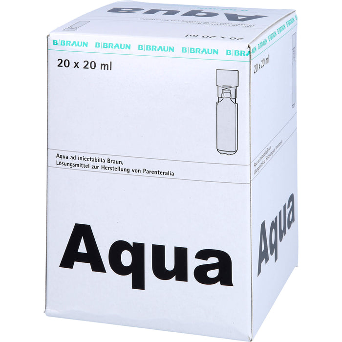 BRAUN Aqua ad injectabilia Ampullen, 20 pcs. Ampoules