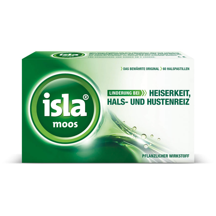 isla moos Halspastillen, 60 pc Pastilles