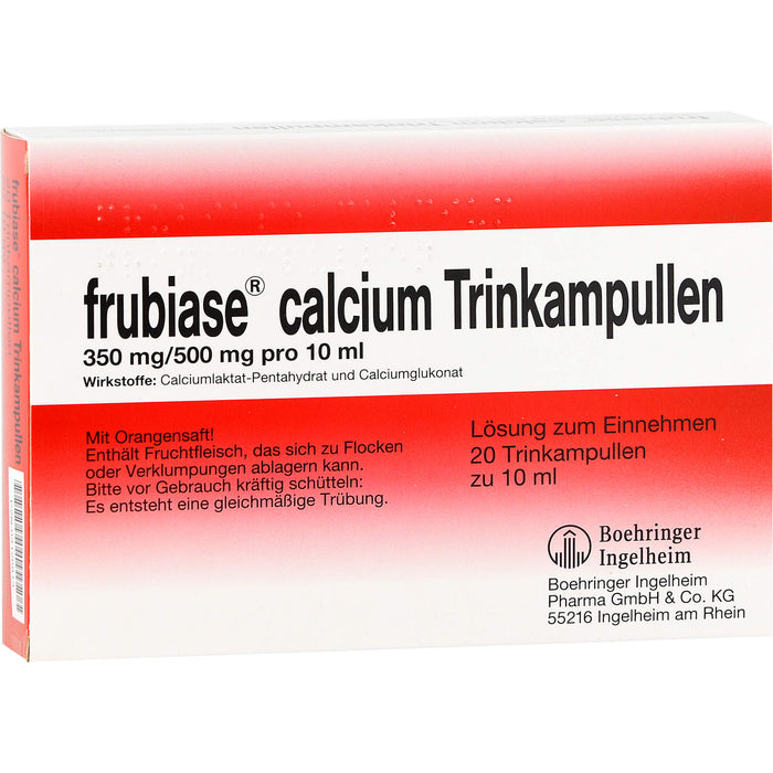 frubiase Calcium Trinkampullen, 20 pc Ampoules