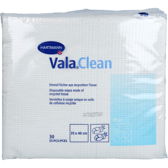 Vala Clean Einmal-Tücher aus recyceltem Tissue 35 x 40 cm, 30 pcs. Cloths