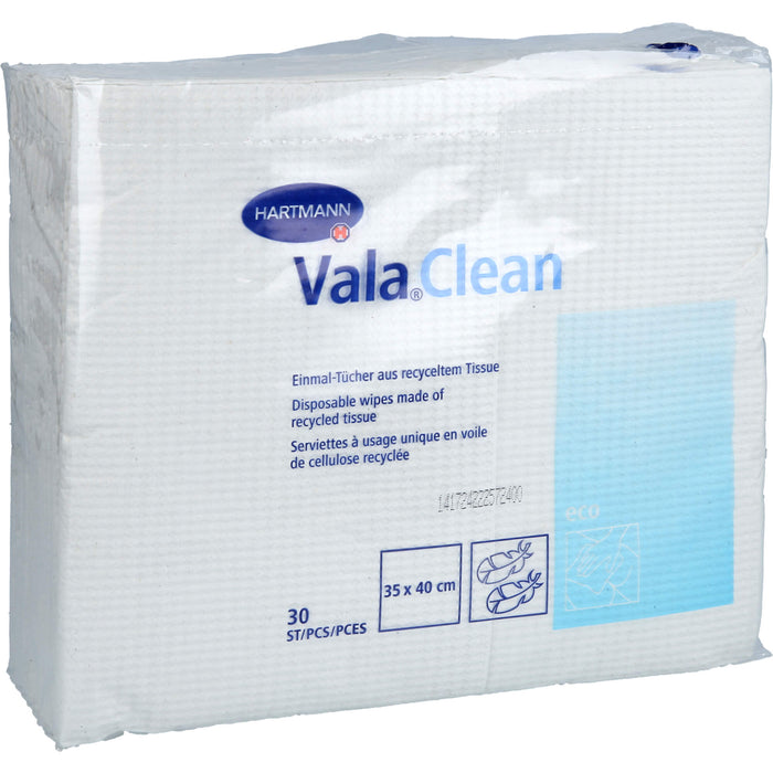 Vala Clean Einmal-Tücher aus recyceltem Tissue 35 x 40 cm, 30 pcs. Cloths