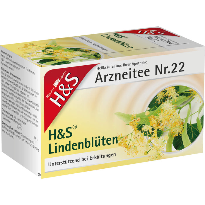 H&S Lindenblüten Arzneitee, 20 St. Filterbeutel