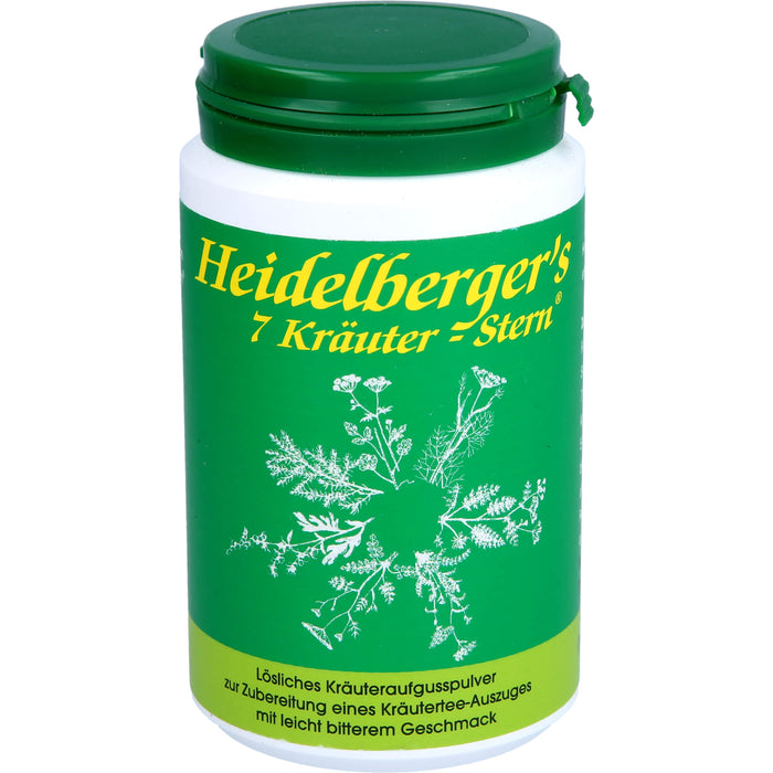 Heidelberger's 7 Kräuter-Stern lösliches Kräuteraufgusspulver, 100 g Thé