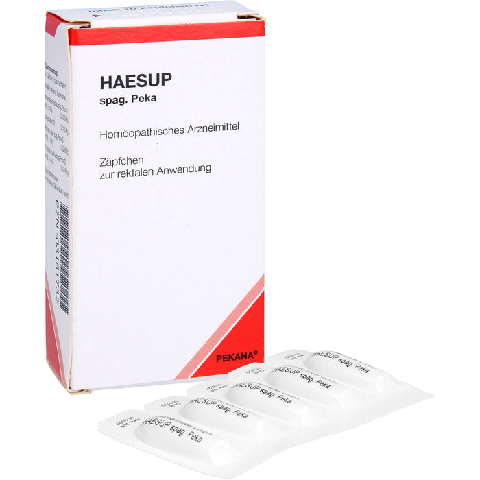 Haesup spag. Peka Supp., 10 pc Suppositoires