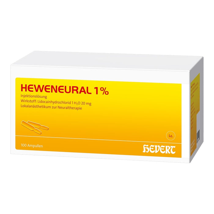 Heweneural 1 % Ampullen Lokalanästhetikum zur Neuraltherapie, 100 pcs. Ampoules