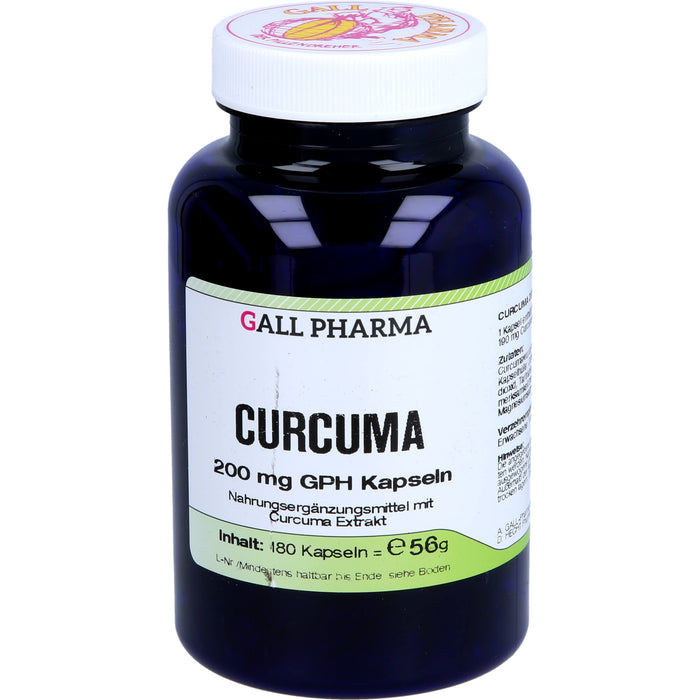 GALL PHARMA Curcuma 200 mg GPH Kapseln, 180 pcs. Capsules