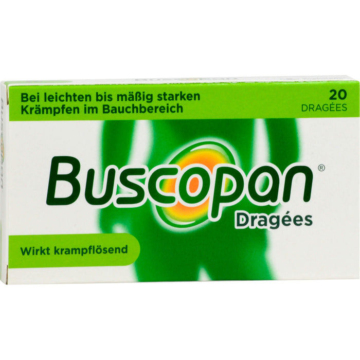 Buscopan Dragees bei Krämpfen des Magen-Darm-Traktes, 20 St. Tabletten