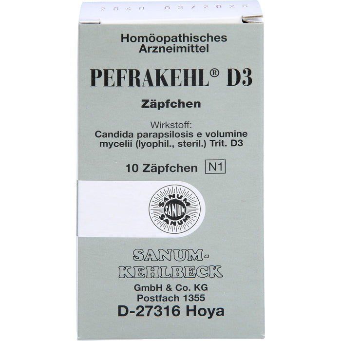 PEFRAKEHL D3 Zäpfchen, 10 pcs. Suppositories