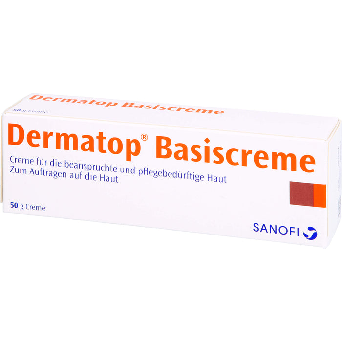 Dermatop Basiscreme für beanspruchte und pflegebedürftige Haut, 50 g Crème