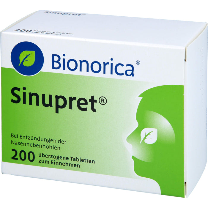 Sinupret Tabletten bei Entzündungen der Nasennebenhöhlen, 200 St. Tabletten