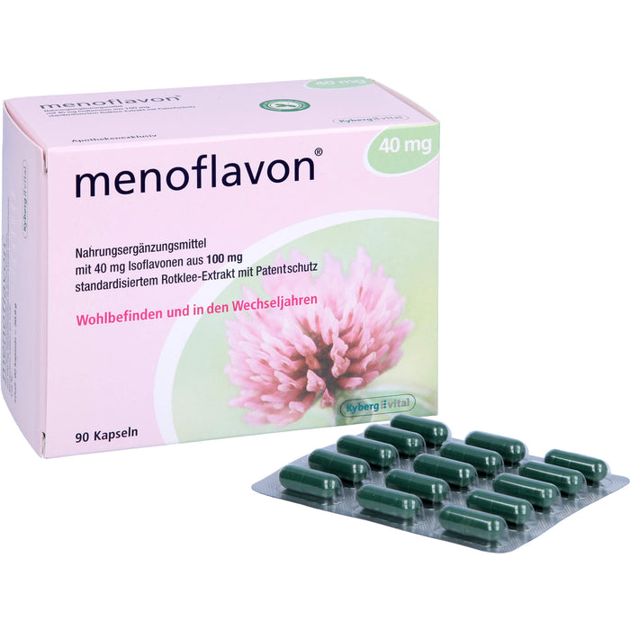 Menoflavon 40 mg Kapseln für Wohlbefinden und in den Wechseljahren, 90 St. Kapseln