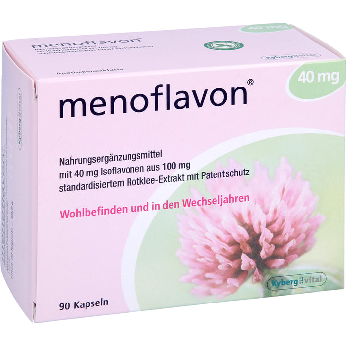 Menoflavon 40 mg Kapseln für Wohlbefinden und in den Wechseljahren, 90 pc Capsules