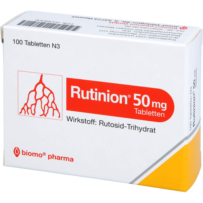 Rutinion 50 mg, Tabletten, 100 St TAB