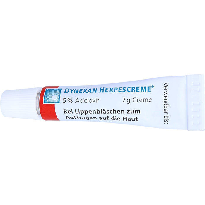 DYNEXAN Herpescreme mit 5 % Aciclovir bei Lippenbläschen, 2 g Cream