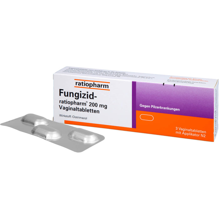 Fungizid-ratiopharm 200 mg Vaginaltabletten, 3 pc Tablettes