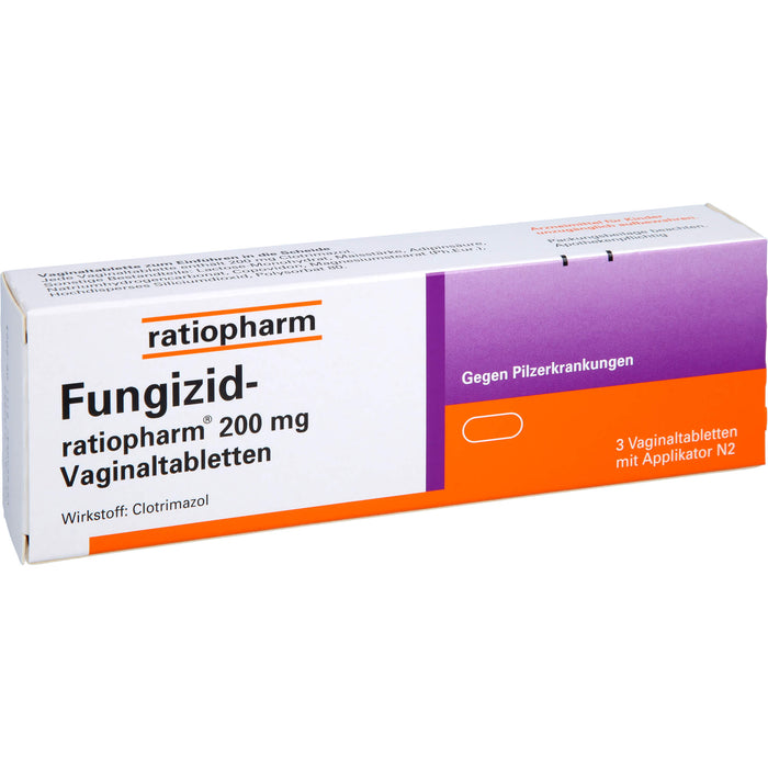 Fungizid-ratiopharm 200 mg Vaginaltabletten, 3 pc Tablettes